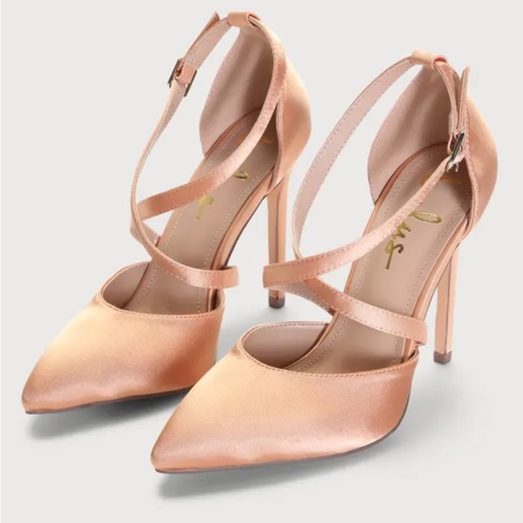 Lulus Freyana Rose Gold Pumps - Size 8 - Picture 2 of 6